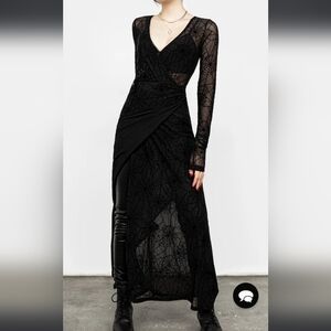Venom Mesh Wrap Dress